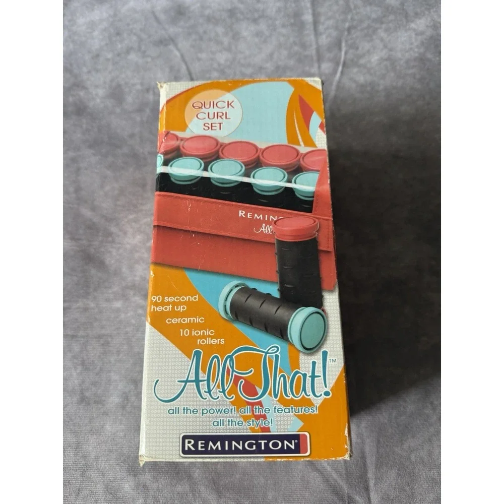 Remington All That! Quick Curl Set Ceramic Ionic Hot Rollers 1in 10 90 Sec